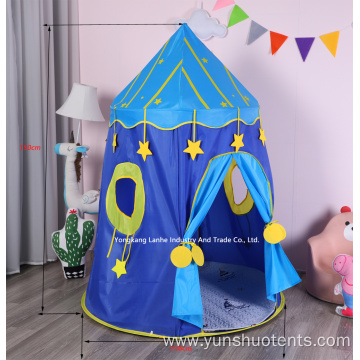 Portable folding kid play tent cubby house castle